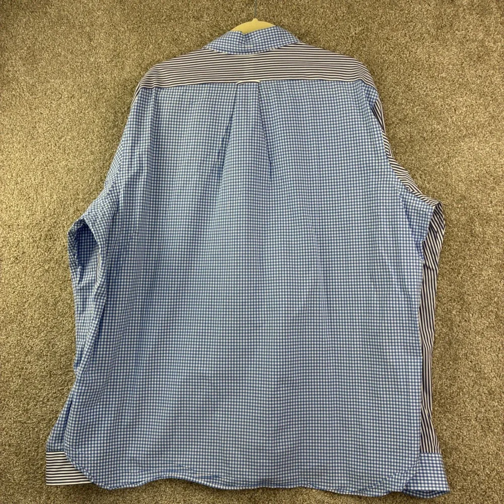 Polo Ralph Lauren Size XXL Patchwork Gingham Shirt Preppy Old Money Classic Fit